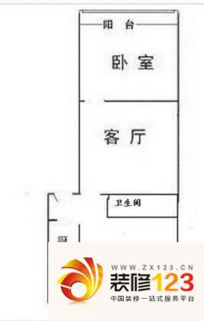 望花路西里户型图户型图 2室1厅1卫1厨