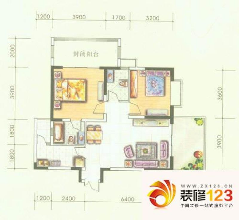 颐和京都7号房户型图
