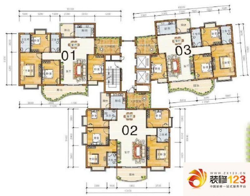 金山龙庭菊韵阁户型图