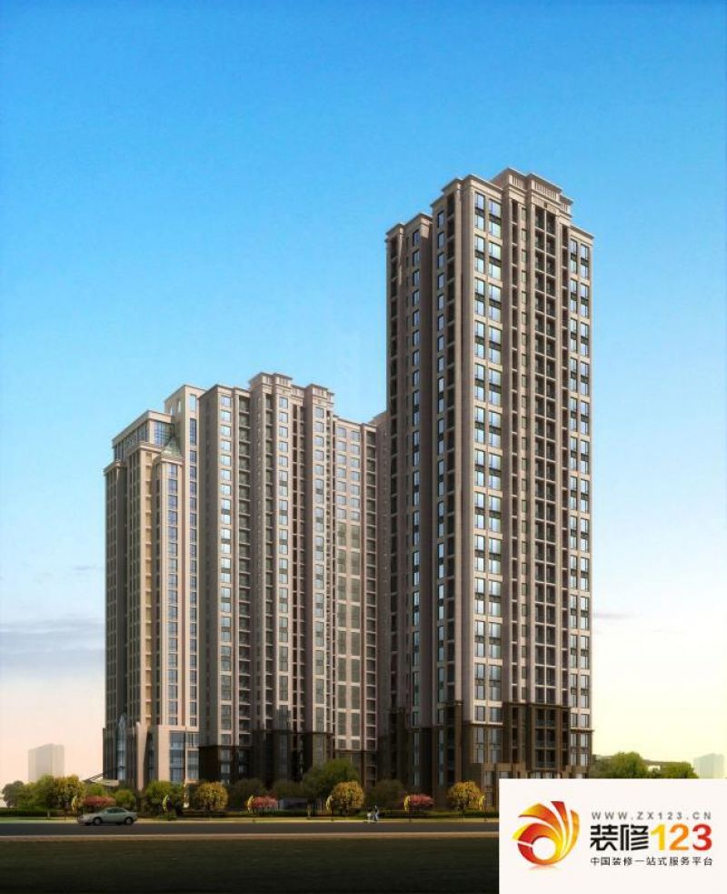 天和新城市广场外景图3#5#楼西南向