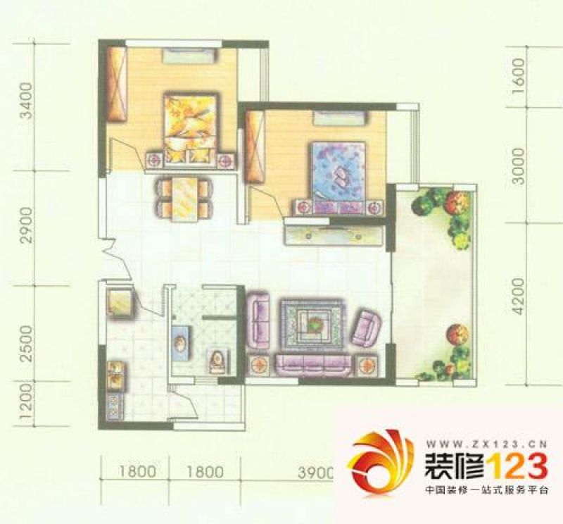 颐和京都8号房户型图