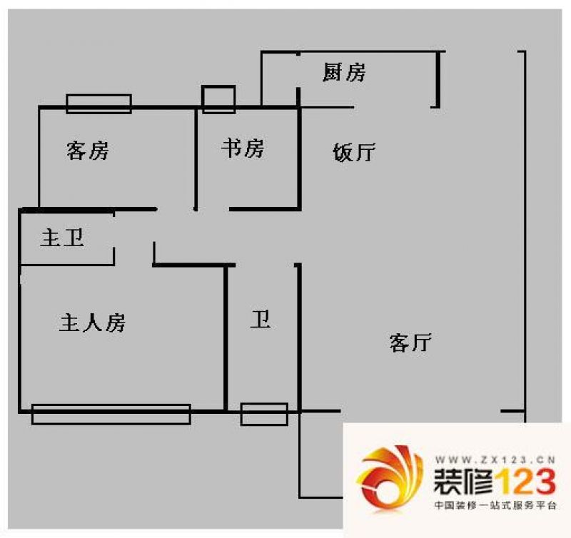 雍逸廷a区 3室 户型图