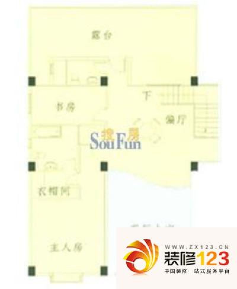 盛景园户型图3室2厅2卫1厨