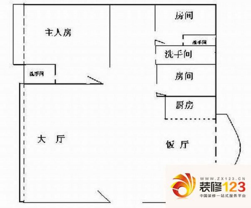 东湖花园 4室 户型图