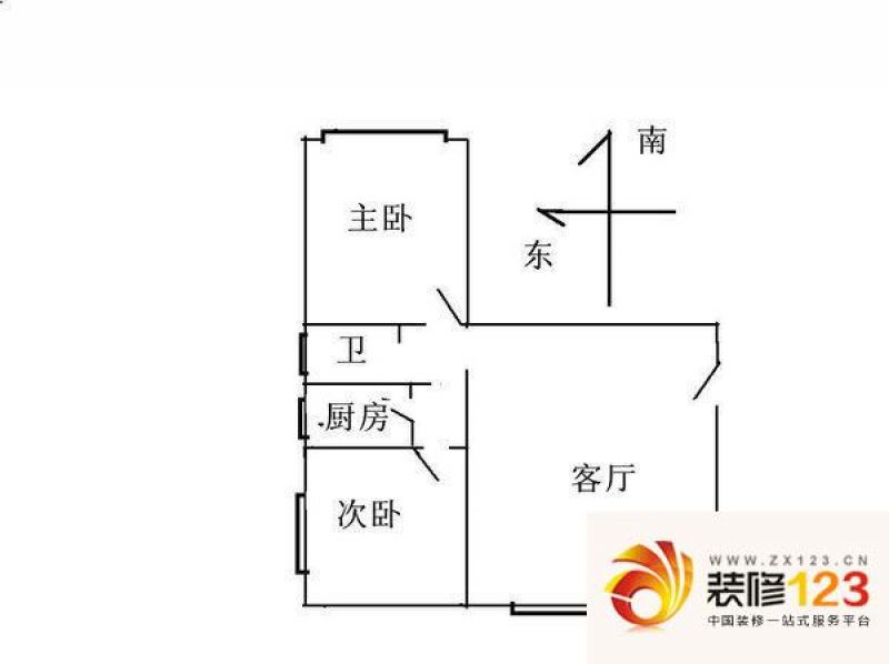 北京新兴家园新兴家园 2室 户型图图片大全-我的小区-北京装信通网