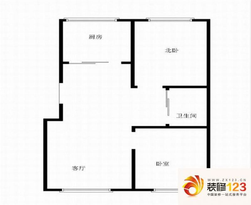 大连 抱龙明珠 2室户型图