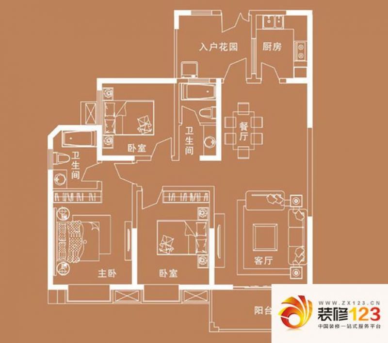 绿城水岸名苑A西户型户型图