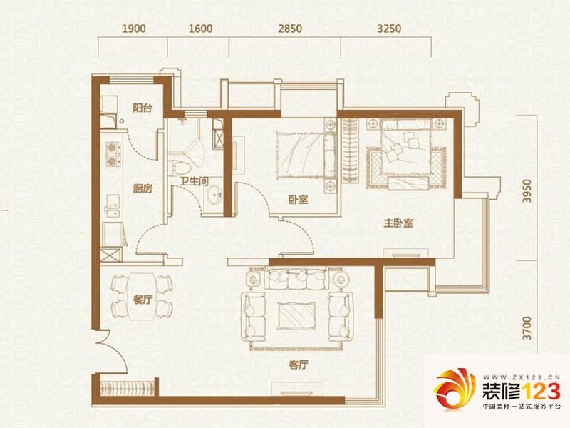 富力金禧花园a户型户型图