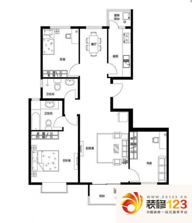 上林溪C1户型户型图