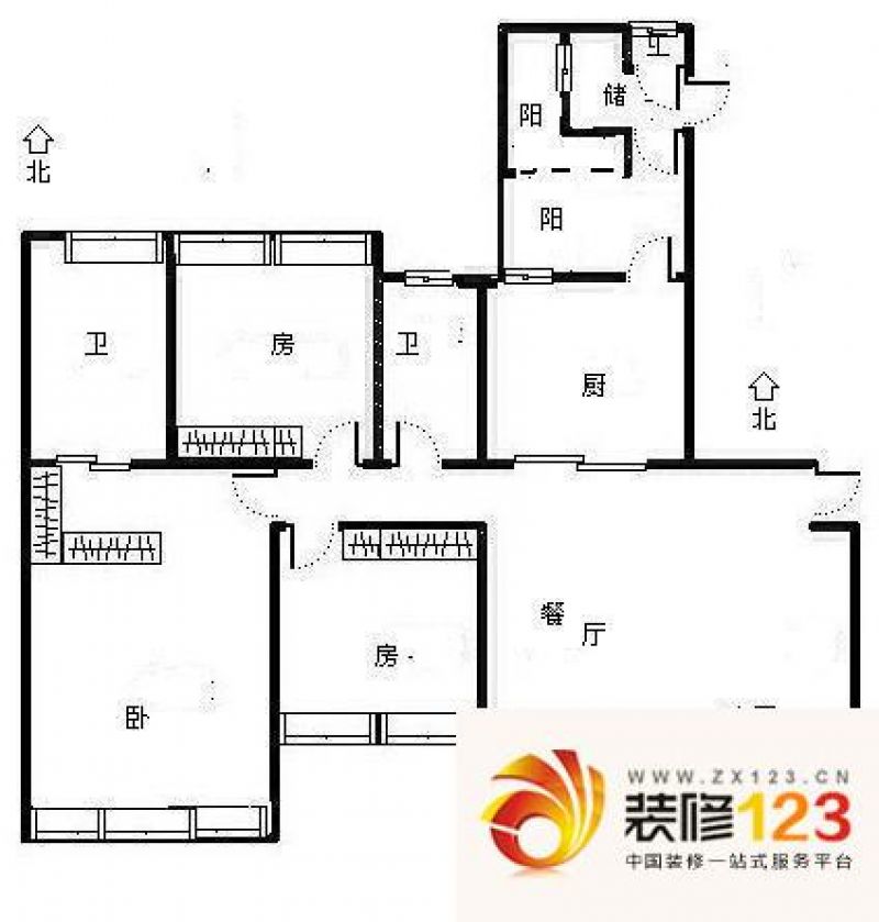 万象城悦府户型图3室 户型图 3室2厅2卫1厨