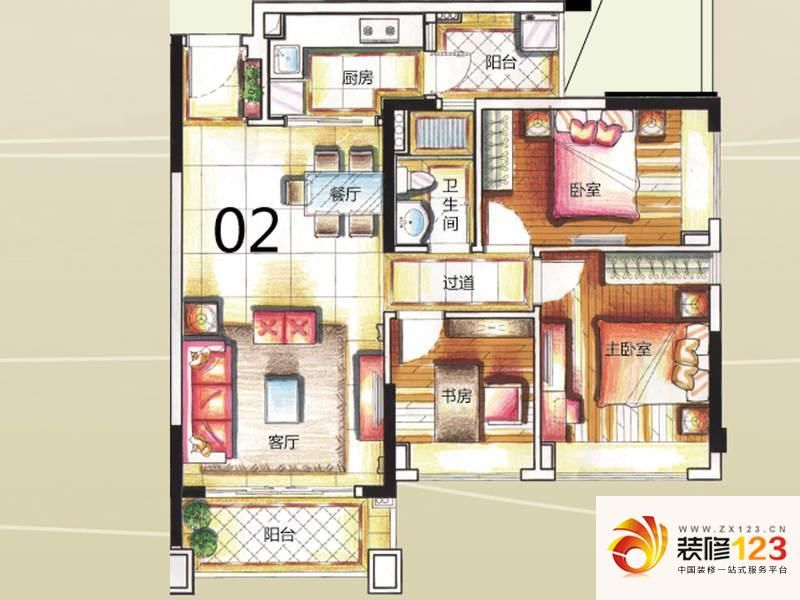 锦绣半岛9座02户型户型图