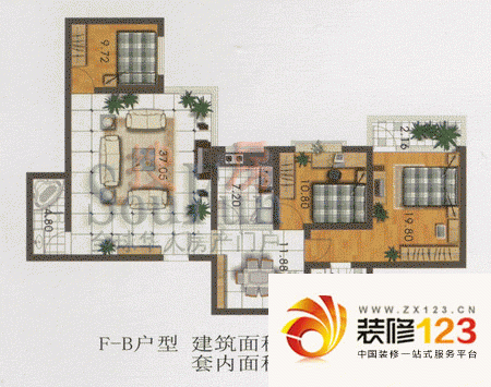 苑林星月湾户型图3室2厅2卫1厨 ...