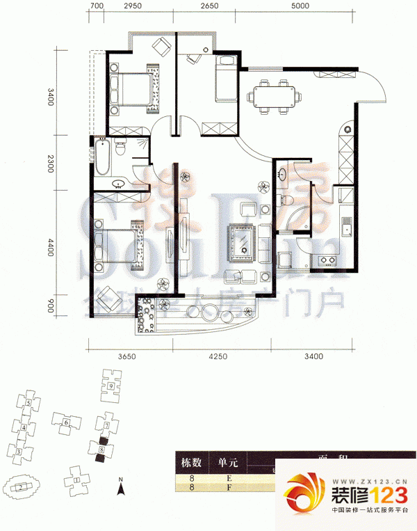 亨特国际户型图