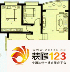 奥运花园户型图3室2厅2卫1厨 ...