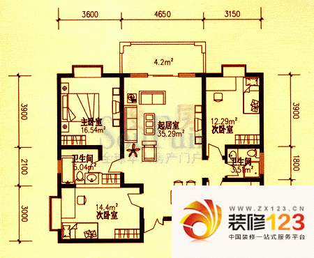 福楼旺邸户型图