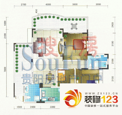 都市花园户型图