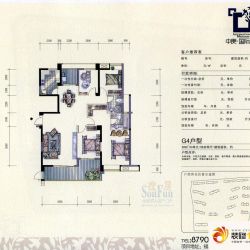 中庚国际华府户型图2#02~03单元  ...