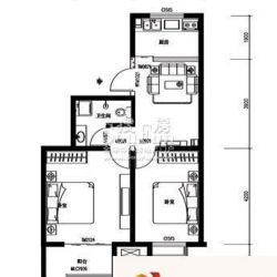 鼎旺国际社区户型图4号楼B户型 2 ...