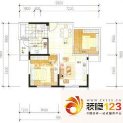 云滨花园户型图12-1 2室2厅1卫1 ...