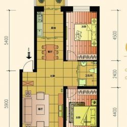 春城家园户型图E户型图 2室2厅 ...