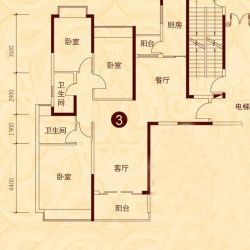 贵阳恒大城户型图11号楼2-32层3 ...