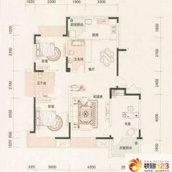 保利百合香湾户型图一期H户型图  ...