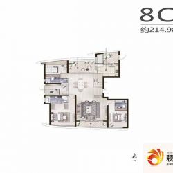 保利达江湾城8C户型图