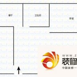 朝阳洞路教师公寓 3室 户型图 ...