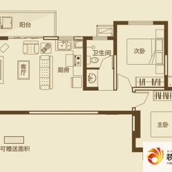 盛润锦绣城F1-D1户型户型图 ...