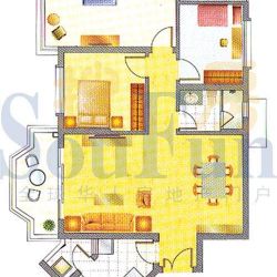 祈福新村活力花园户型图6座308单.