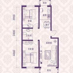 塞纳阳光户型图多层d1户型图 2室 ...