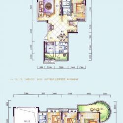 御花苑天B湾户型图12栋2、4、6层 ...