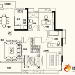 越秀岭南山畔户型图