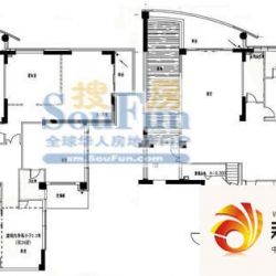 和谐天下户型图3栋2跃2层 4室2厅 ...