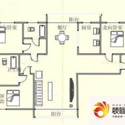 帝柏湾 3室 户型图