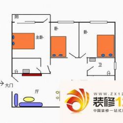 宏远沿河商住楼 3室 户型图 ...