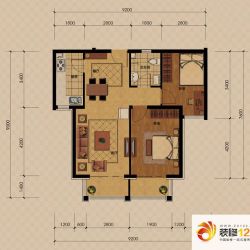 正通滦州一号户型图户型B1 2室2 ...