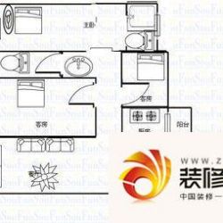 东泰花园富华苑 3室 户型图 ...