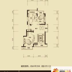 保利百合香湾户型图三期E户型图  ...