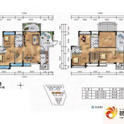 南国明珠花园03复式户型图 ...