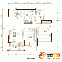 招商依山郡户型图29#c/q户型偶数 .