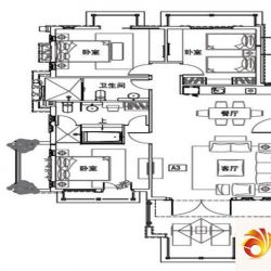 万科双月湾户型图