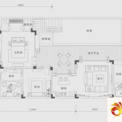 全球候鸟度假地户型图A户型 2室1 ...