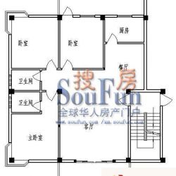 同安为民楼户型图07单元 3室2厅2 ...