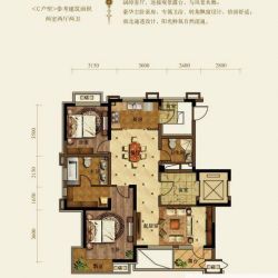 中铁人杰水岸户型图小高户型c2.