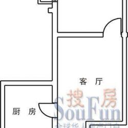 百盛苑户型图4-2 1室1厅1卫1厨 ...