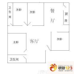 星河传说聚星岛A区 4室 户型图 ...