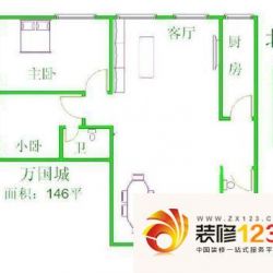 岳西新村 3室 户型图