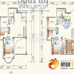 卧龙山庄户型图5号楼11-12跃层  ...