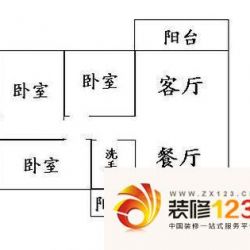 广地花园户型图3室2厅户型图 3室 ...